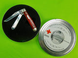 US W.R. Case XX & Sons Limited Red Cross Folding Pocket Knife Trapper 6207 SS
