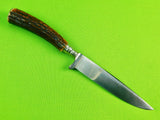 Vintage German Germany Solingen JA Henckels Zwillingswerk Stag Hunting Knife