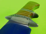 RESERVED FOR JJ ,Vintage US Custom Handmade Braschler Martin Large Bowie Fighting Knife w/ Box