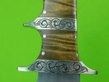 RESERVED FOR JJ ,Vintage US Custom Handmade Braschler Martin Large Bowie Fighting Knife w/ Box