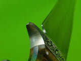 RESERVED FOR JJ ,Vintage US Custom Handmade Braschler Martin Large Bowie Fighting Knife w/ Box