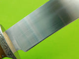 RESERVED FOR JJ ,Vintage US Custom Handmade Braschler Martin Large Bowie Fighting Knife w/ Box