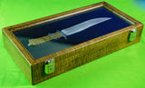 RESERVED FOR JJ ,Vintage US Custom Handmade Braschler Martin Large Bowie Fighting Knife w/ Box
