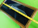 RESERVED FOR JJ ,Vintage US Custom Handmade Braschler Martin Large Bowie Fighting Knife w/ Box