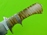RESERVED FOR JJ ,Vintage US Custom Handmade Braschler Martin Large Bowie Fighting Knife w/ Box
