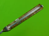 RESERVED FOR JJ ,Vintage US Custom Handmade Braschler Martin Large Bowie Fighting Knife w/ Box