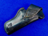 Vintage US Bianchi Black Pistol Revolver Gun Leather Holster