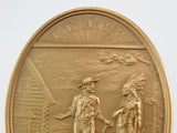 Vintage US President James Garfield Indian Peace Table Medal