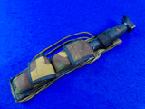 Vintage US Imperial Survival Saw Back Knife w/ Scabbard & Kit