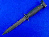 Vintage US Imperial Survival Saw Back Knife w/ Scabbard & Kit