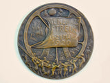 Antique German Germany Austrian WW1 1920 Karl Goetz Bronze Table Medal