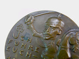 Antique German Germany Austrian WW1 1919 Karl Goetz Bronze Table Medal