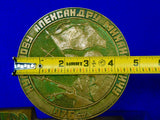 Vintage 1976 Soviet Russian Custom Made Military Presentation Desk Table Medal