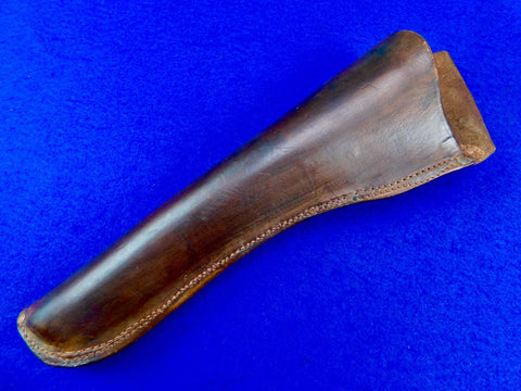 Vintage US Custom Made Large Pistol Revolver Gun Thick Leather Holster