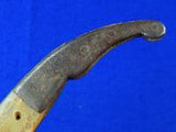Antique French France Spain 19 Century Navaja Edward Mongin Marked Folding Knife
