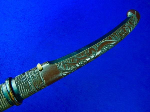 Antique 19 Century Japanese Japan Hachiwari Kabutowari Jitte Jutte Dag ...