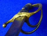 Antique 19 Century France French Napoleonic 1811 Cavalry Sword Sword w/ Scabbard