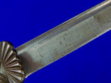 Antique German Germany WW1 Stag Hunting Dagger Knife Short Sword w/ Scabbard