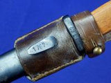 German Germany WW2 Mauser K98 Bayonet Knife Post War Reissued w/ Scabbard Frog