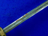 US Civil War Antique 19 Century Engraved Militia Sword