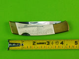 1969 US Gerber Legendary Blades Sportsman II Scrimshaw Sailboat Folding Knife