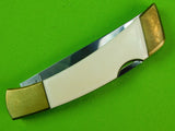 1969 US Gerber Legendary Blades Sportsman II Scrimshaw Sailboat Folding Knife