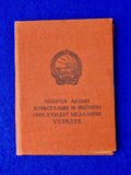 1971 Mongolian Mongolia 50 Years Peoples Revolution Medal Order Badge Document