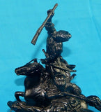 1975 Russian USSR CCCP Cast Iron Kasli E Lanceray Cossack Sculpture Figurine