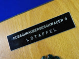 Vintage 1977 German Germany Austria Austrian Pilot Badge Presentation Plaque