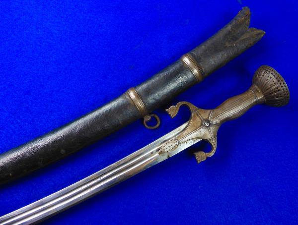 Antique Old 19 Century Afghan Afghanistan Pulwar Tulwar Sword w/ Scabb ...