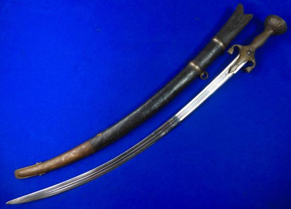 Antique Old 19 Century Afghan Afghanistan Pulwar Tulwar Sword w/ Scabb ...