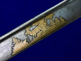 Antique 19 Century Pre WW1 German Germany Thurn Taxis Baron Hunting Sword Dagger