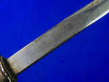 Antique Old 19 Century French France or Italian Italy Silver Dagger Knife