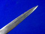 Antique Old 19 Century French France or Italian Italy Silver Dagger Knife