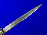 Antique Old 19 Century French France or Italian Italy Silver Dagger Knife