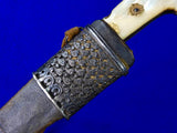 Antique Old 19 Century India Middle East Wootz Damascus Slver Dagger Knife