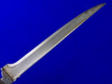 Antique Old 19 Century India Middle East Wootz Damascus Slver Dagger Knife