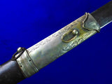 Antique Old 19 Century Turkish Middle East Shamshir Sword w/ Scabbard