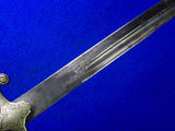 Antique Old 19 Century Turkish Middle East Shamshir Sword w/ Scabbard
