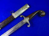 Antique Old 19 Century Turkish Middle East Shamshir Sword w/ Scabbard