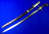 Antique Old 19 Century Turkish Middle East Shamshir Sword w/ Scabbard