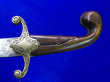 Antique Old 19 Century Turkish Middle East Shamshir Sword w/ Scabbard