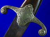 Antique Old 19 Century Turkish Middle East Shamshir Sword w/ Scabbard