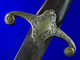 Antique Old 19 Century Turkish Middle East Shamshir Sword w/ Scabbard