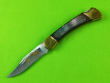 2000 Buck 110 Custom Limited Gold Etched Big Bucks North America Folding Knife