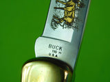 2000 Buck 110 Custom Limited Gold Etched Big Bucks North America Folding Knife