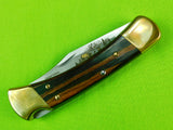 2001 Buck 110 Custom Limited Gold Etched Big Bucks North America Folding Knife