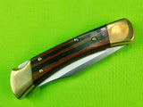 2001 Buck 110 Custom Limited Gold Etched Big Bucks North America Folding Knife