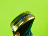 2001 Buck 110 Custom Limited Gold Etched Big Bucks North America Folding Knife