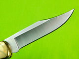 2001 Buck 110 Custom Limited Gold Etched Big Bucks North America Folding Knife